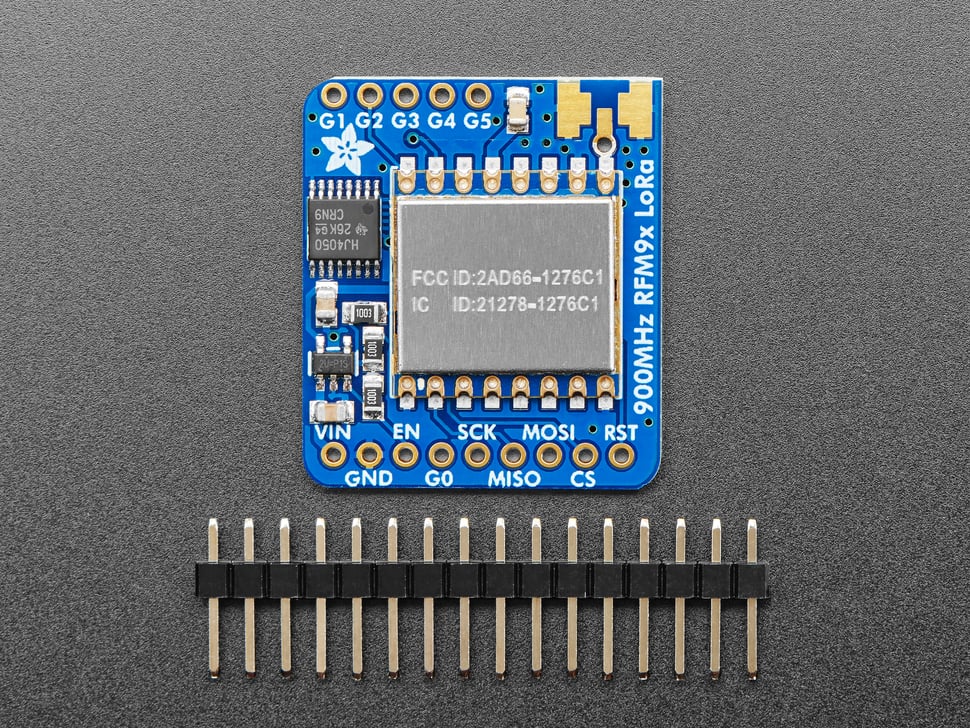 Adafruit RFM95W LoRa Radio Transceiver Breakout - 868 or 915 MHz - RadioFruit
