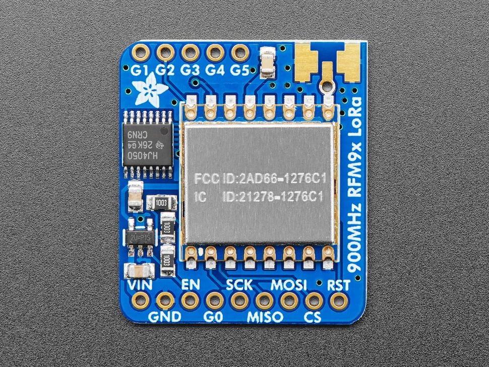 Adafruit RFM95W LoRa Radio Transceiver Breakout - 868 or 915 MHz - RadioFruit