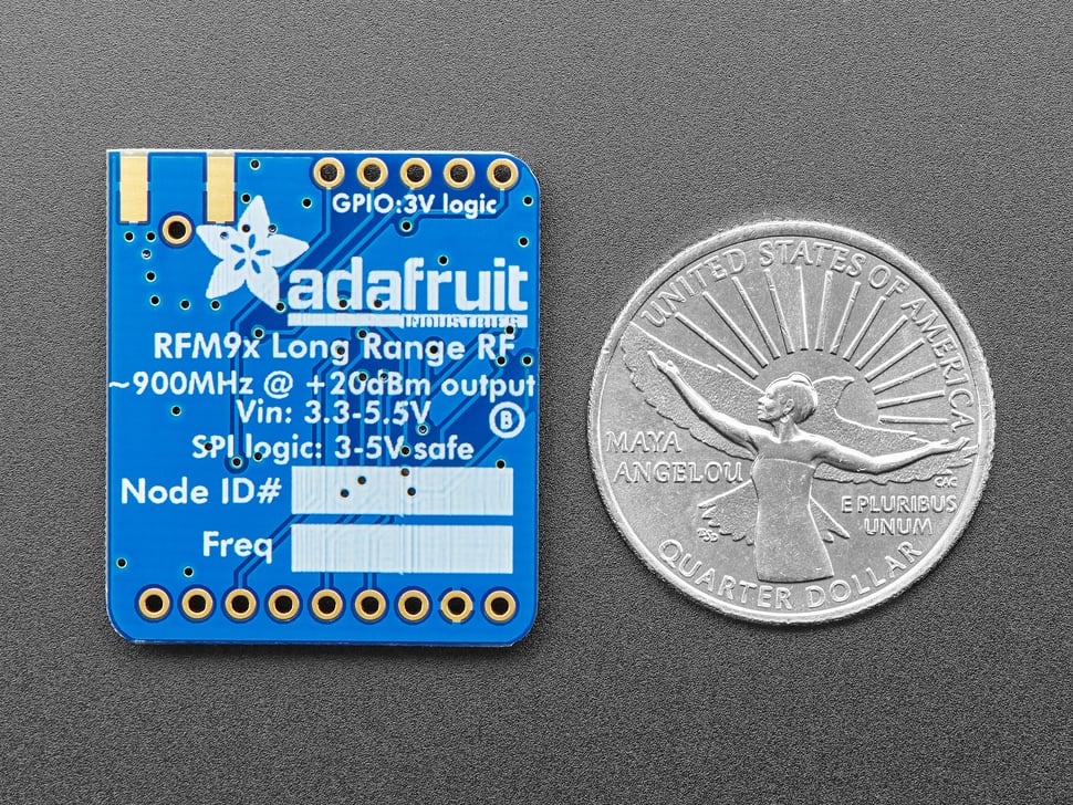Adafruit RFM95W LoRa Radio Transceiver Breakout - 868 or 915 MHz - RadioFruit