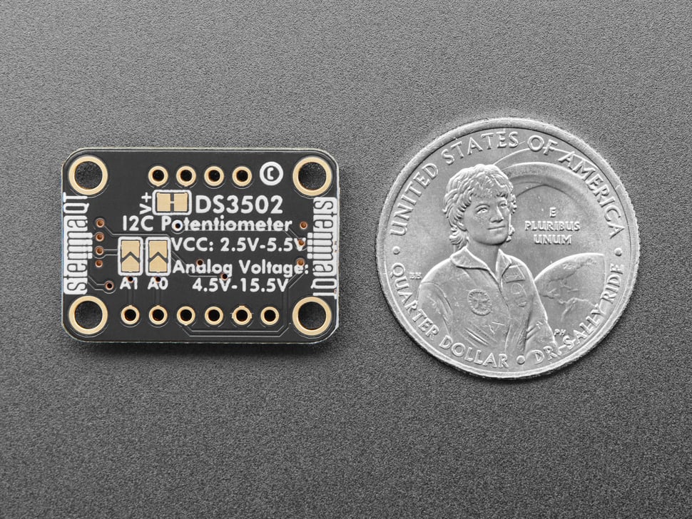 Adafruit DS3502 I2C Digital 10K Potentiometer Breakout - STEMMA QT / Qwiic