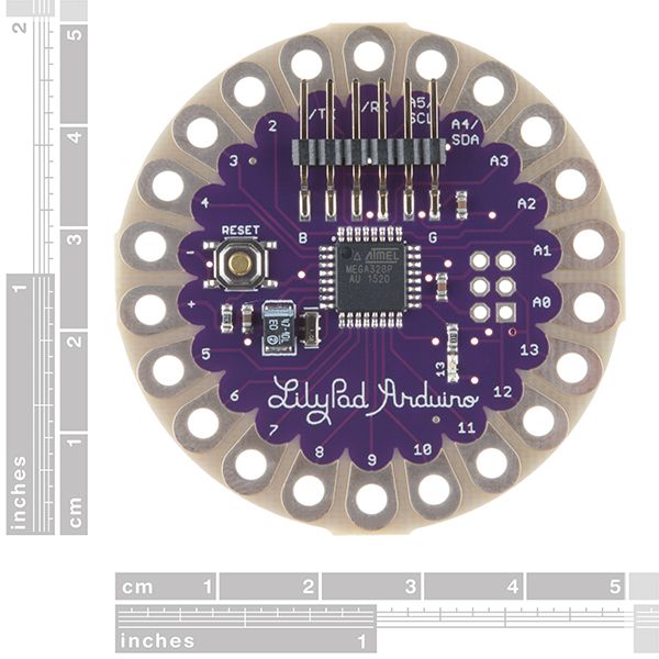 SparkFun LilyPad Arduino 328 Main Board (DEV-13342), photo 2