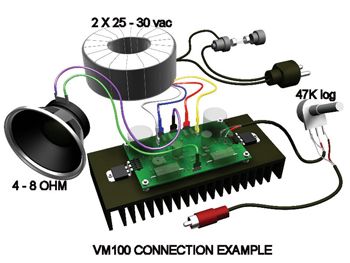 200W Power Amplifier Module (Assembled)