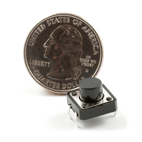 Momentary Pushbutton Switch - 12mm Square