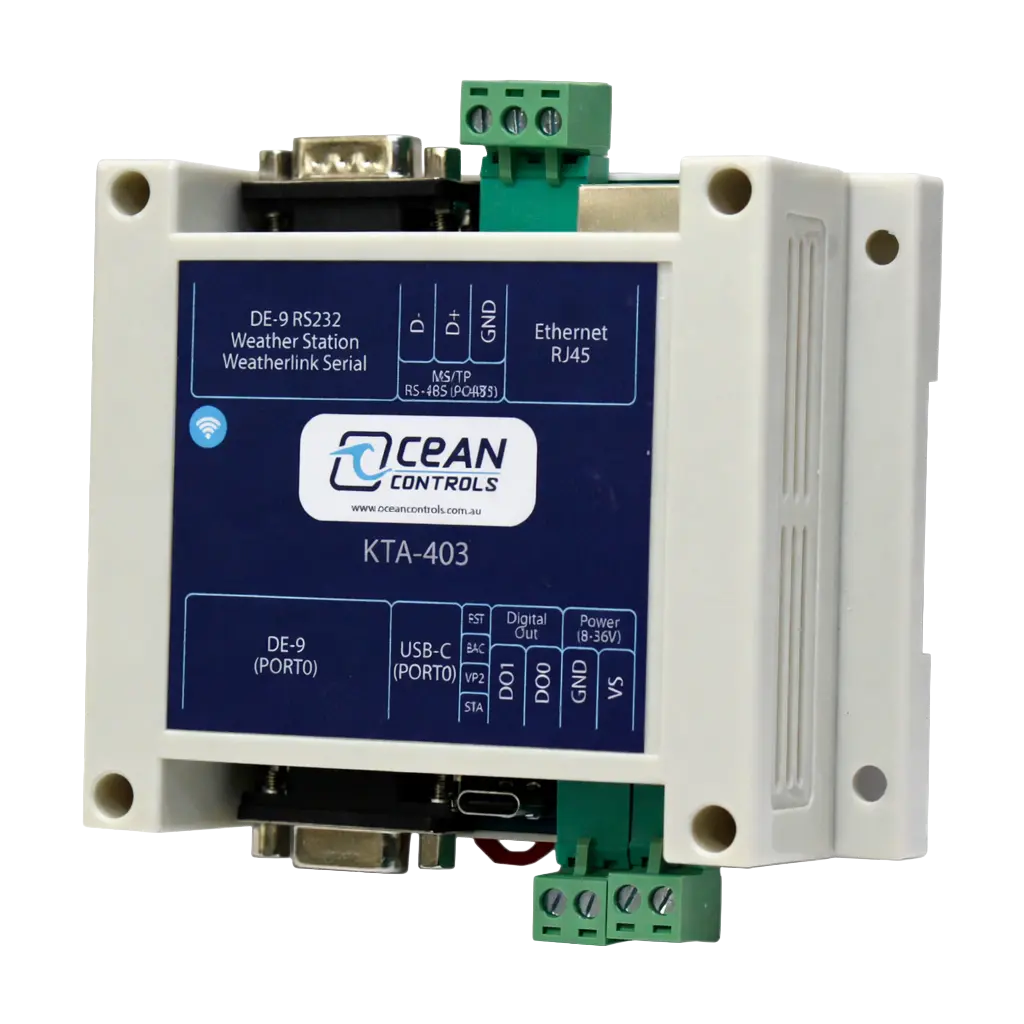 [KTA-403] BACnet MS/TP Master / Modbus TCP Slave Converter 