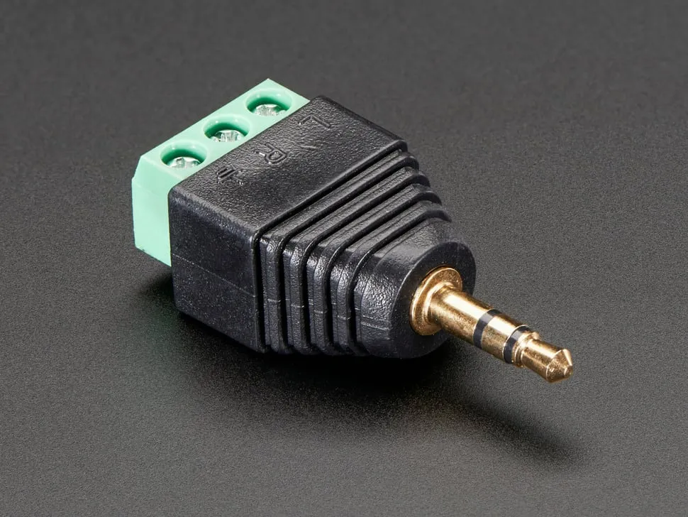 [ADA-2790] 3.5mm (1/8") Stereo Audio Plug Terminal Block