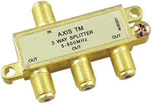 AXIS 7403 (TS1911/S/KG/BLR) 3-Way Signal Splitter