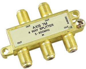 AXIS 7404 (TS1913/S/KG/BLR) 4-Way Signal Splitter