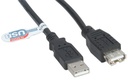 [BB147] USB 2.0 Type A-Male to A-Female Cable, 10 ft, Black