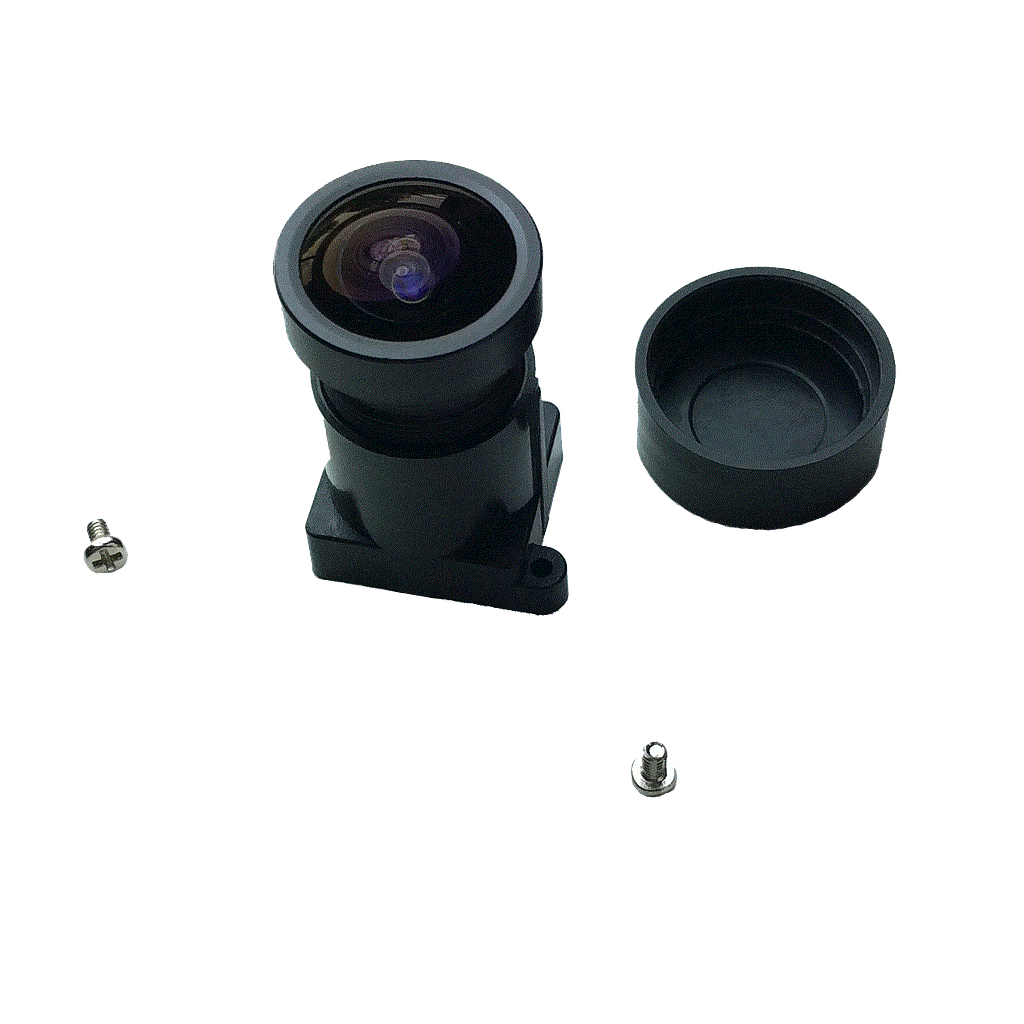 f2.5mm F2.0 Lens & Holder and Screws - (BW) (NO IR Cut Filter) as found on the C329 & C328R Camera
