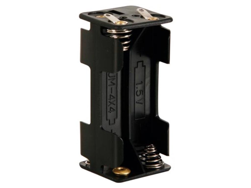 [BH443D] Battery Holder for 4 x AAA-Cell (w/ Solder Tags)