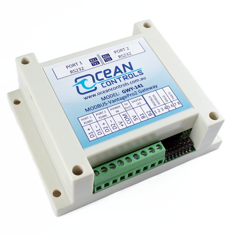 Vantage Pro2 Modbus RTU Interface DIN Rail