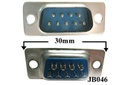 [JB046] Connector solder 'D' Type 9-way plug
