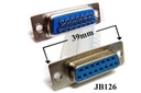 [JB126] Connector solder 'D' Type 15-way socket
