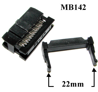 IDC 14 pin Socket dual row for ribbon ca
