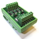 [KTD-258] 4 Channel Opto-Isolator on DIN-rail Mount
