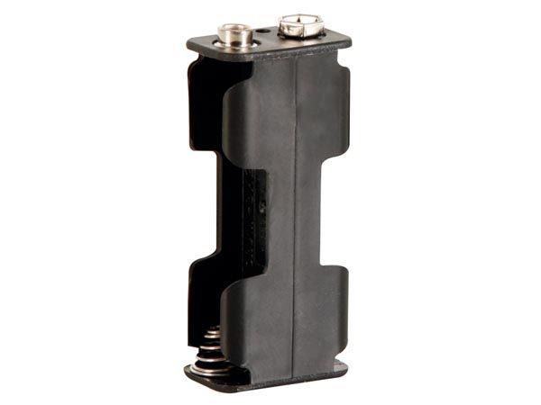 Battery Holder for 2 x AA-Cell (w/ Snap Terminals)