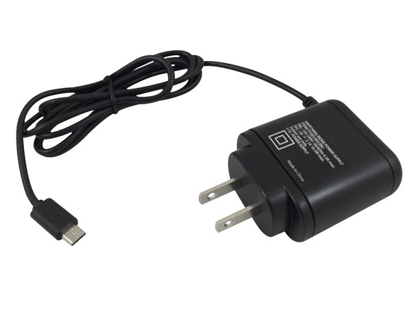 Compact Charger with Micro-USB 5 Pin Connector 5 V - 2 A MAX. - Black