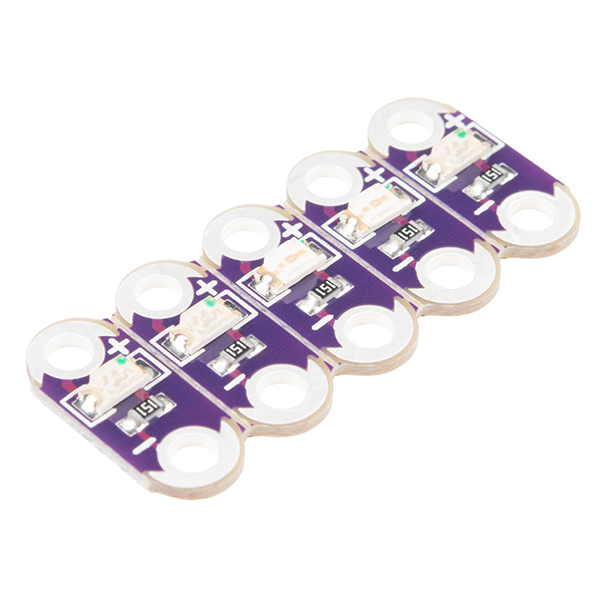 [DEV-14011] LilyPad LED Green (5pcs)