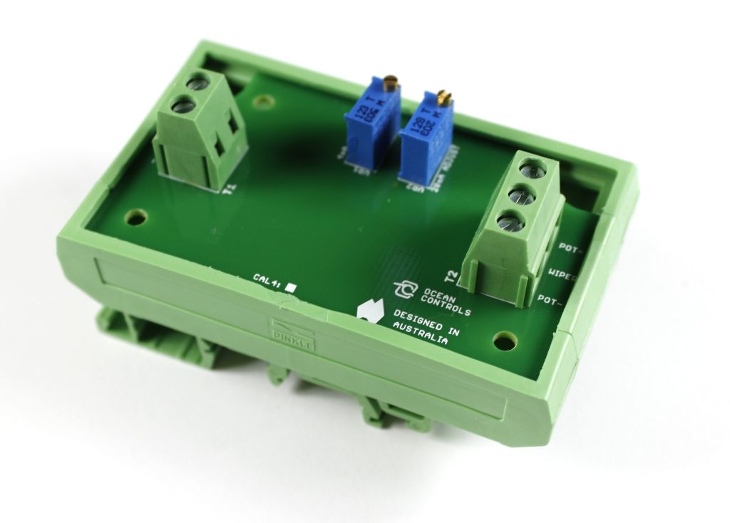 4-20mA Loop Powered Calibrator Card with DIN Rail Mount