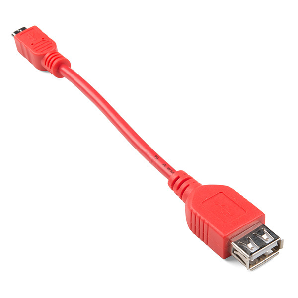 [CAB-14276] Pi Zero Micro-B to USB A socket - 5in