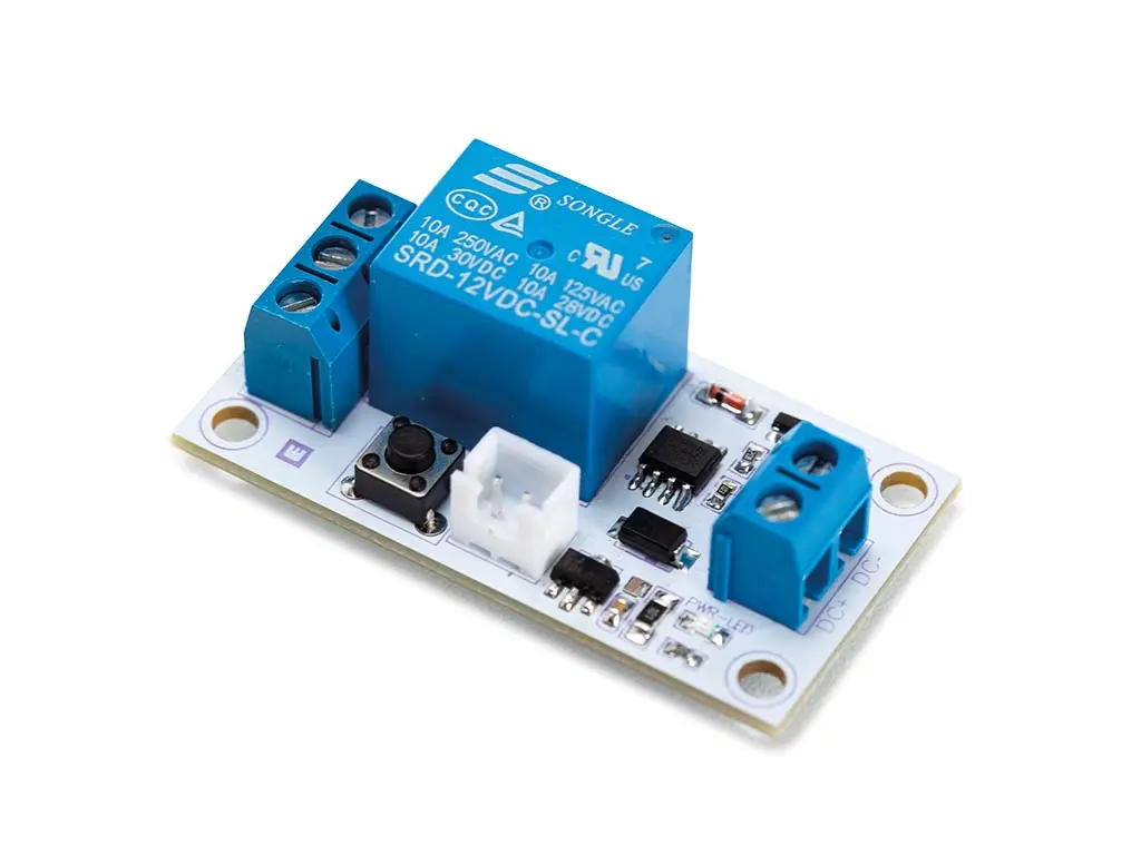 12V bistable relay module with touch switch, reliable switching solution