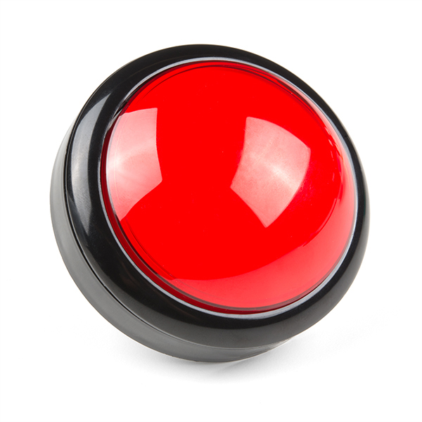 [COM-09181] Big Dome Pushbutton - Red