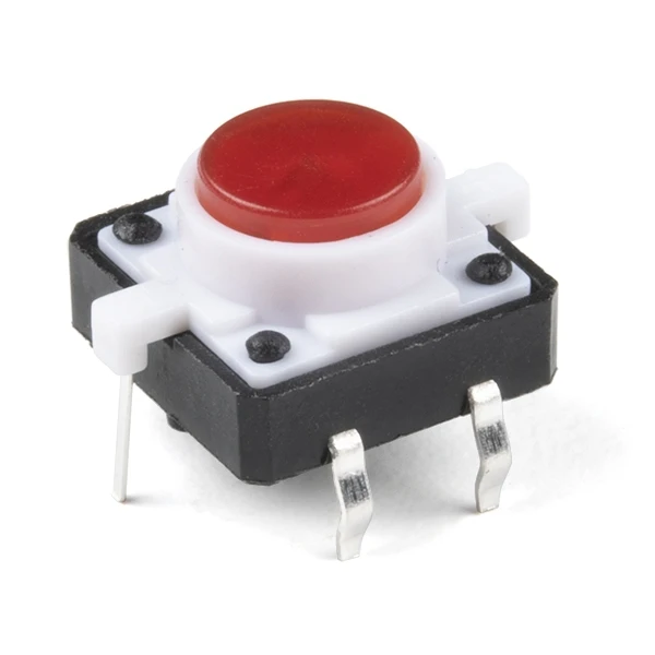 [COM-10442] LED Tactile Button - Red