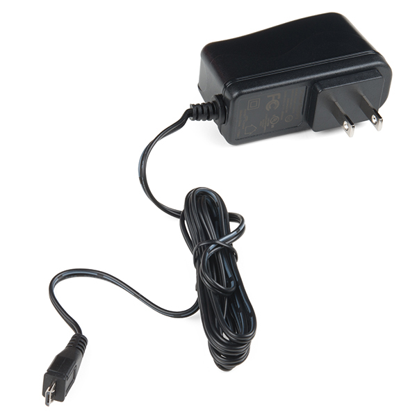 Wall Adapter Power Supply - 5.1V DC 2.5A (USB Micro-B)