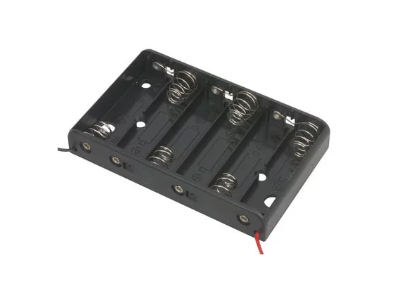 6x AA Battery Holder with 6 Inch Wires