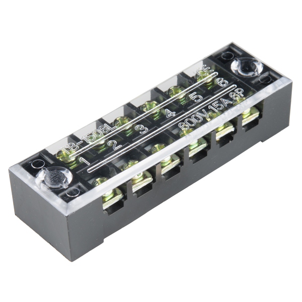 [PRT-13061] Terminal Block - 6 Position (15A, 600V)