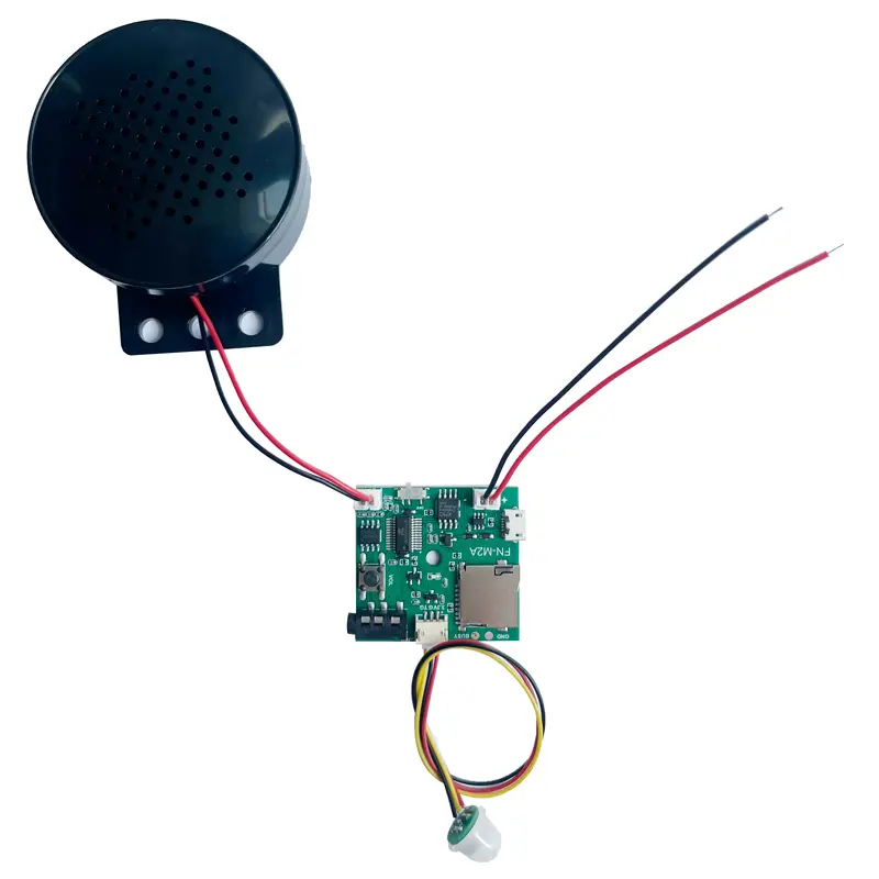 [FN-M2A-WH] PIR Motion Sensor Activated Audio Player for POP Displays/Point of Sale/Statues/Artwork With WHITE PIR Sensor