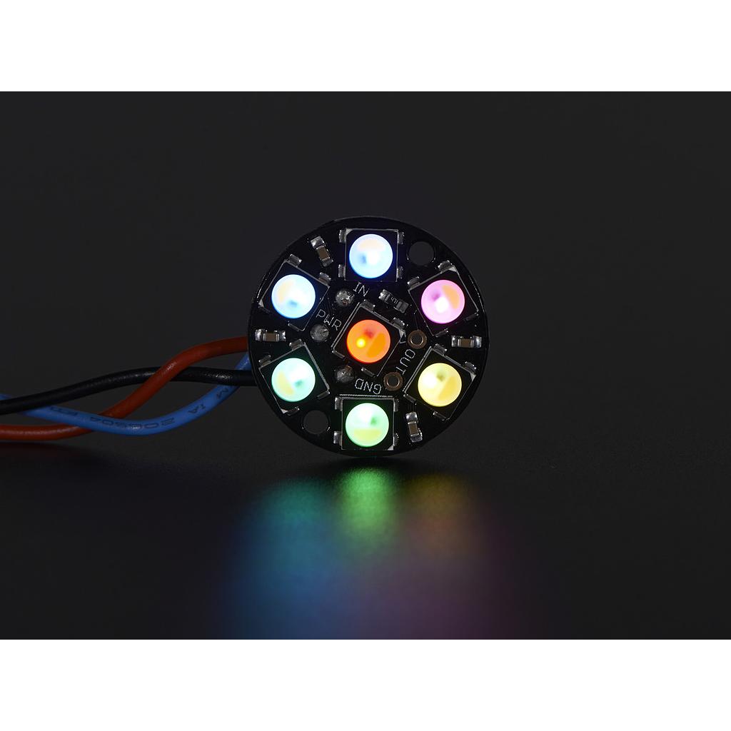 [ADA-2859] NeoPixel Jewel - 7 x 5050 RGBW LED w/ Integrated Drivers - Natural White - ~4500K