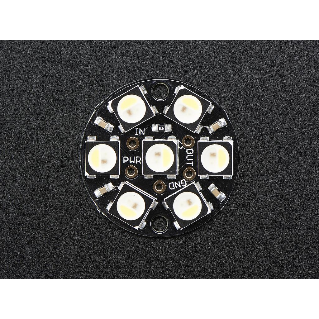 NeoPixel Jewel - 7 x 5050 RGBW LED w/ Integrated Drivers - Cool White - ~6000K