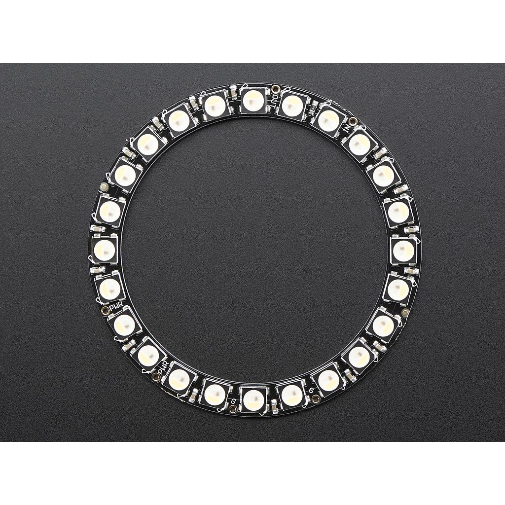 [ADA-2862] NeoPixel Ring - 24 x 5050 RGBW LEDs w/ Integrated Drivers - Natural White - ~4500K