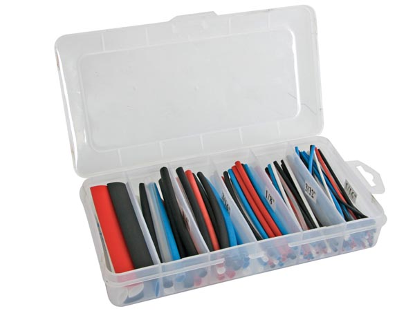 [K/STMC2] Heat-Shrinkable Tube Kit - Multicolour 10cm - 170 pcs - In Storage Box