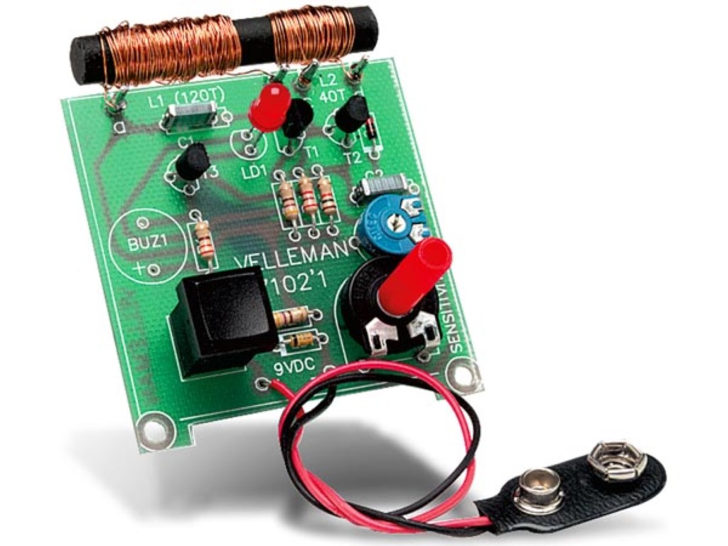 Soldering kit, DIY, handy metal detector, detect pipes, cables, and more with LED indication