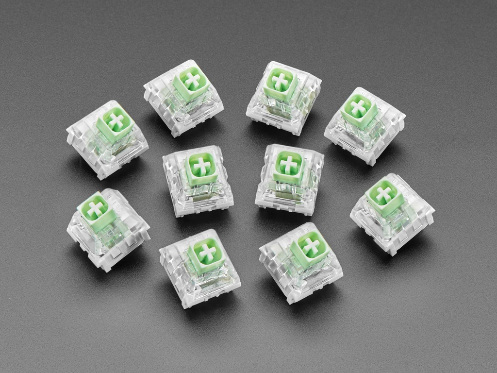 [ADA-5149] Kailh Mechanical Key Switches - Thick Click Jade Box - 10 pack - Cherry MX Compatible