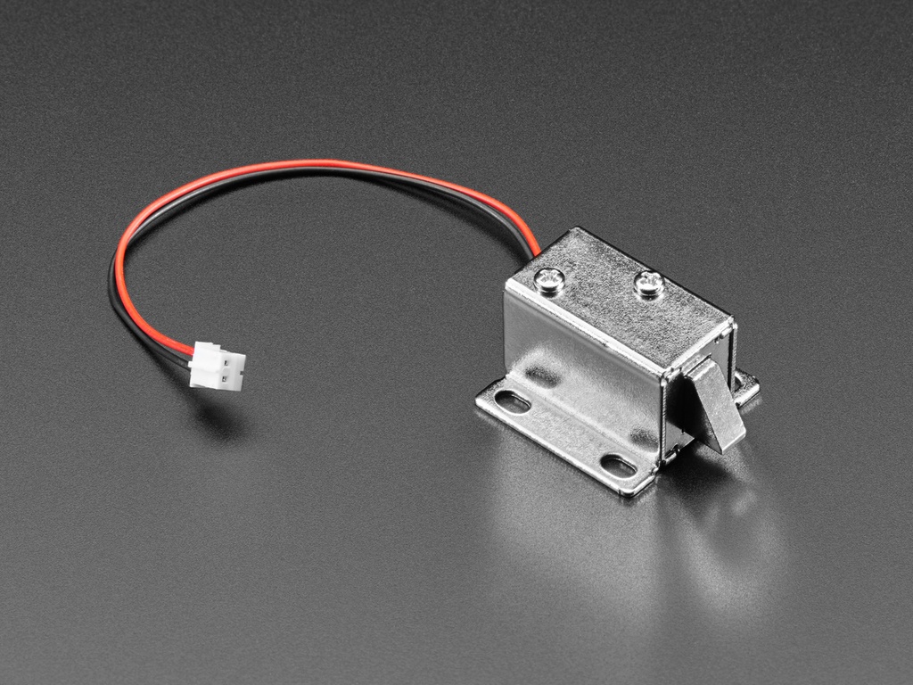 Small Lock-style Solenoid - 12VDC @ 350mAh with 2-pin JST