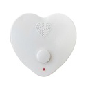Heart Voice Recorder Sound Box with Microphone (WHITE)
