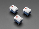 Step Switch with LED - Three Pack of White with Red LED - PB86