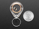 NTAG213 (13.56MHz RFID/NFC) Clear Keychain Fob