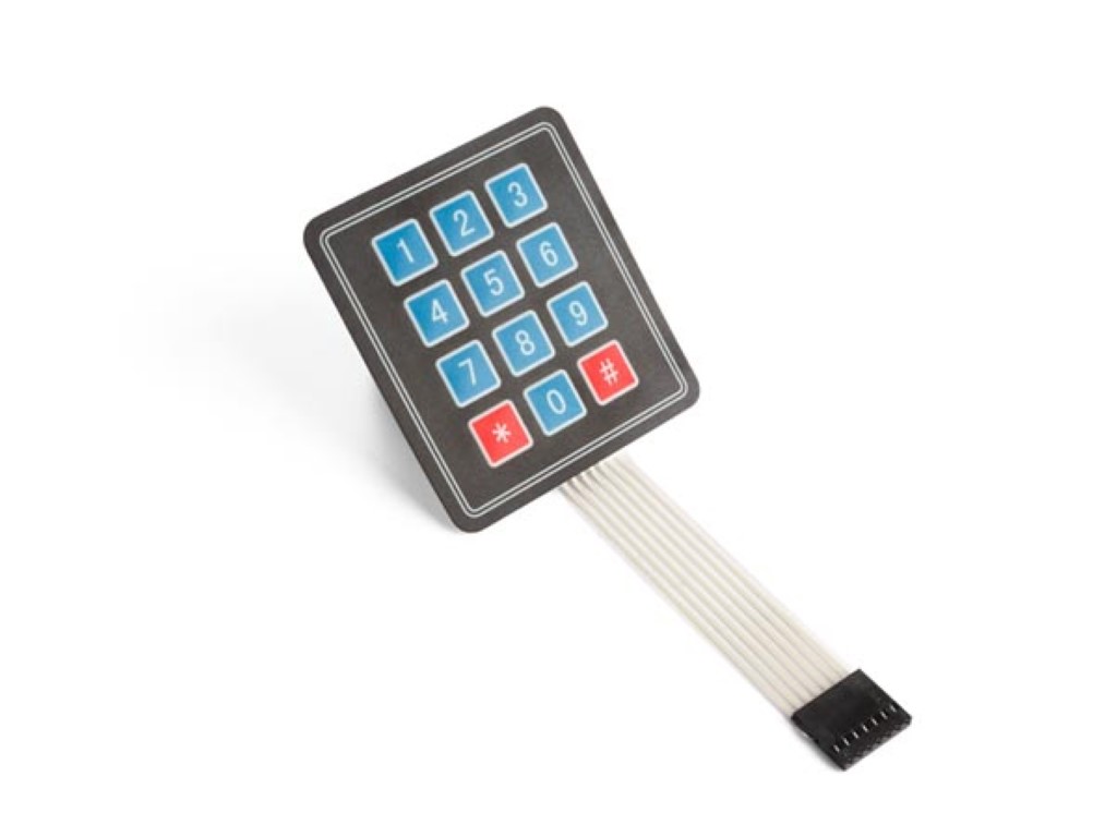 3 x 4 Matrix Membrane Keypad