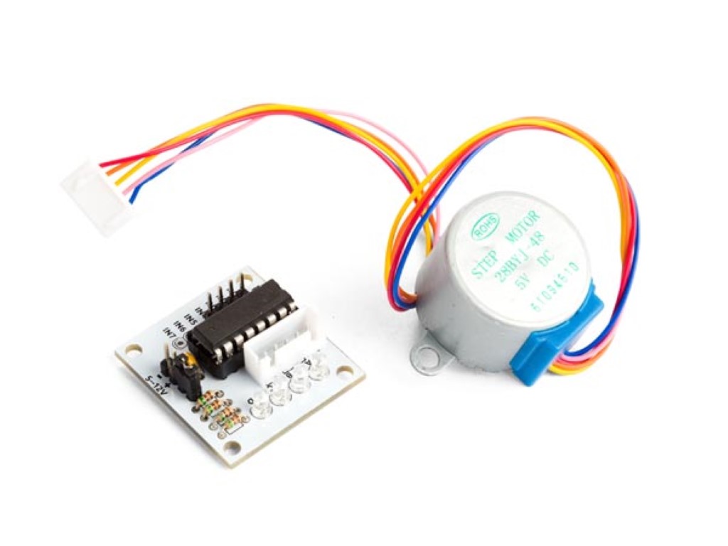 [WPI401] 5 VDC STEPPER MOTOR WITH ULN2003 DRIVER BOARD