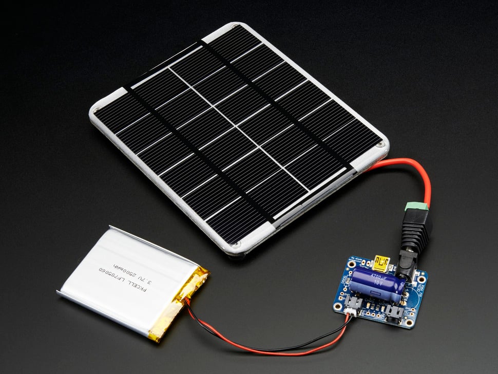 [ADA-390] USB / DC / Solar Lithium Ion/Polymer charger - Rev C 