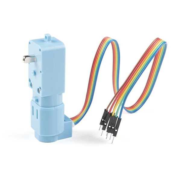 [ROB-16413] Hobby Motor with Encoder - Metal Gear (DG01D-E)
