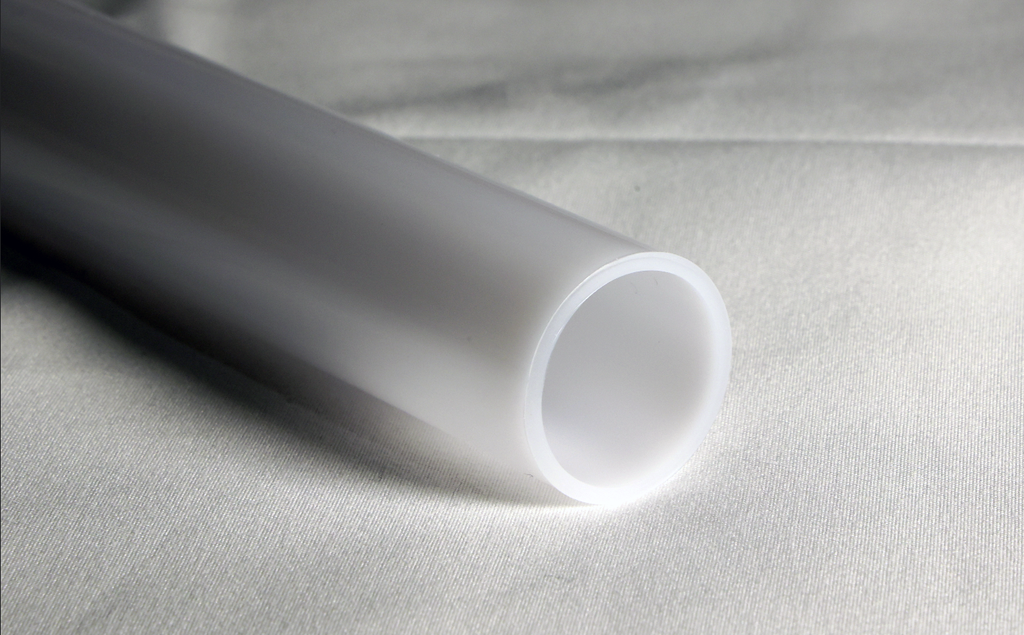 [BLDT1W-V] Translucent White Polycarbonate Tube (Thin Walled) (1" tube)