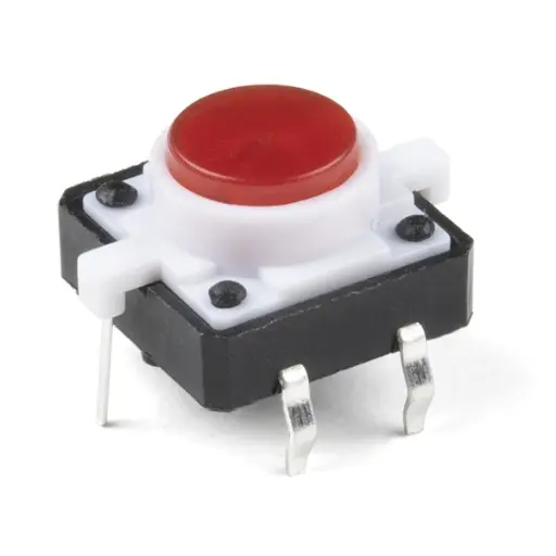 [COM-10442] LED Tactile Button - Red