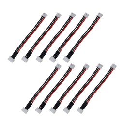 [WRE-10P] 1pcs Male Female Balance Wire Extention (at least 3 in) Adapter LiPo Battery Cable 2S 3Pins 7.4V