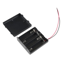 [PRT-12083] Battery Holder 4xAA with Cover and Switch