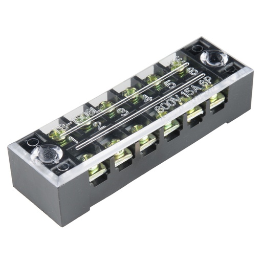 [PRT-13061] Terminal Block - 6 Position (15A, 600V)